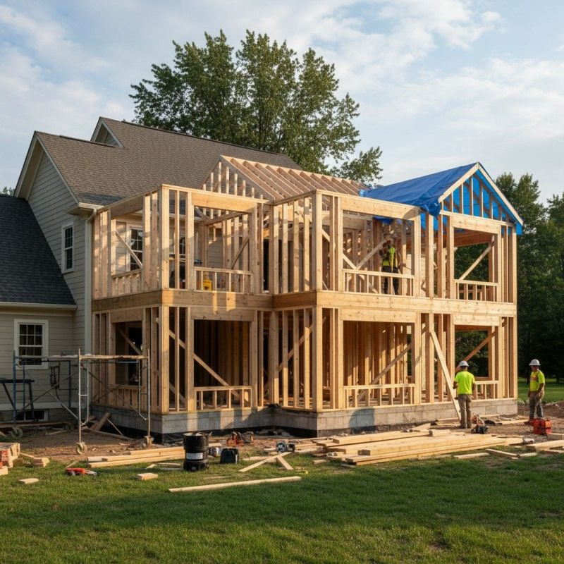 Building Addition Framing