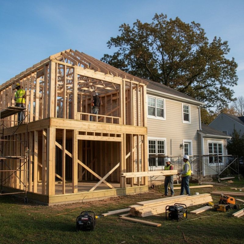 Building Addition Framing